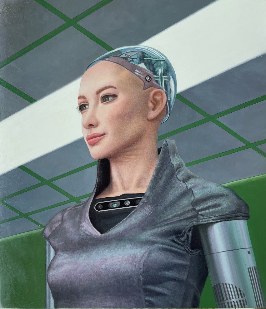 Sofia , the human-like robot, 2022