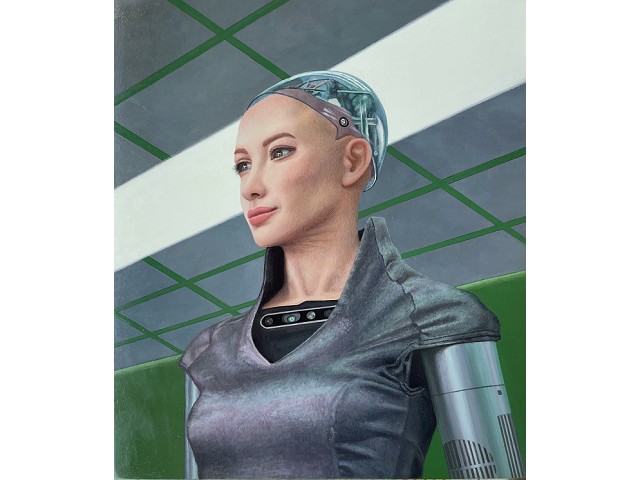 Sofia , the human-like robot, 2022