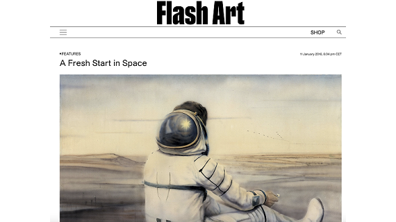 Flash Art, “A Fresh Start in Space”