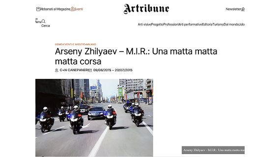 Artribune, “M.I.R.: Una matta matta matta corsa”