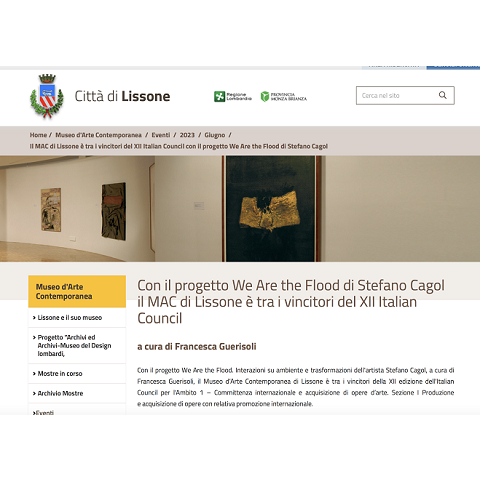 Stefano Cagol, Città di Lissone